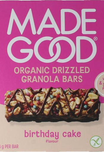 Madegood Granola bar birthday cake bio (5 Stuks)
