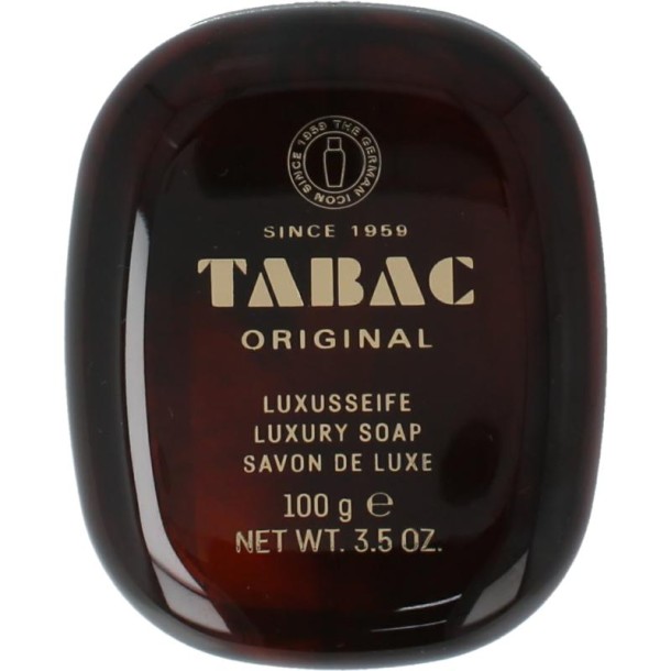 Tabac Original zeep met plastic houder (100 Gram)