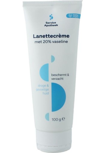 Service Apotheek Lanettecreme 20% vaseline tube (100 Gram)