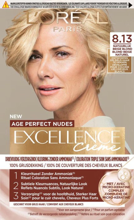 L'Oréal Paris Excellence Crème Age Perfect Nudes 8.13 Beige Blond