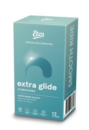 Etos Condooms Extra Glijmiddel 12 stuks
