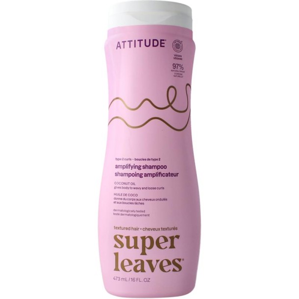 Attitude Shampoo coconut oil curl amplifying type 2 (473 Milliliter)