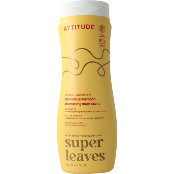 Attitude Shampoo moringa oil curl nourishing type 3 (473 Milliliter)