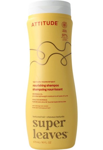 Attitude Shampoo moringa oil curl nourishing type 3 (473 Milliliter)