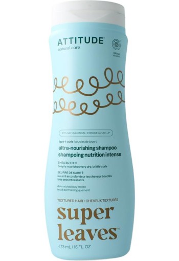 Attitude Shampoo shea butter curl ultra nourishing type 4 (473 Milliliter)