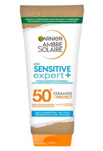 Garnier Ambre Solaire Sensitive Expert+ Zonnebrandmelk SPF 50+ Ceramide Protect 175 ml