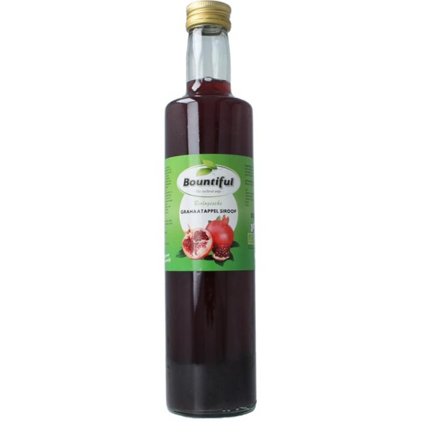 Bountiful Granaatappel siroop bio (500 Milliliter)