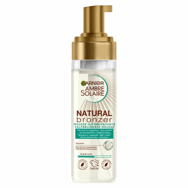 Garnier Ambre Solaire Natural Bronzer Zelfbruinende Mousse 200 ml