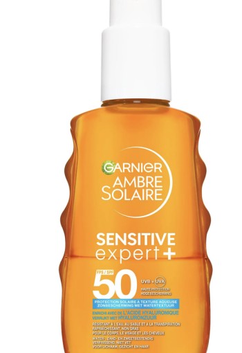 Garnier Ambre Solaire Sensitive Expert Hydraterende Zonbescherming Met Watertextuur SPF50 150 ML