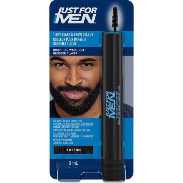 Just For Men Beard&Brow Zwart 1 St