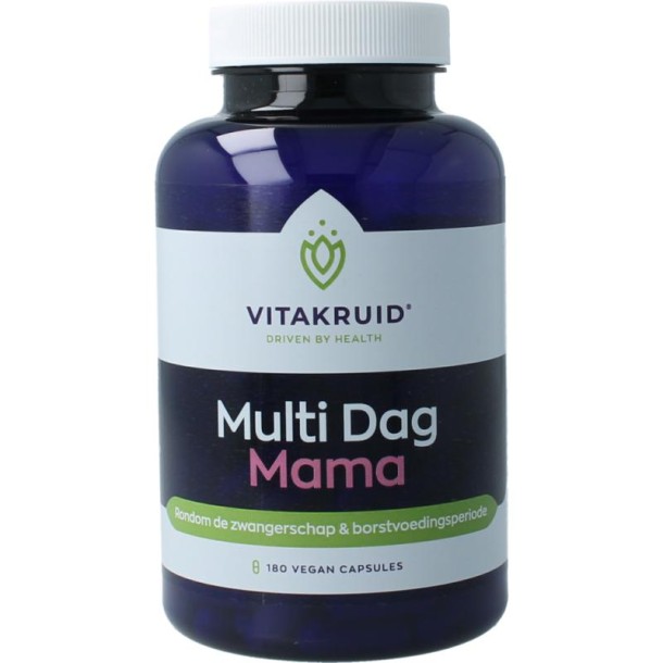 Vitakruid Multi dag mama vegan (180 Vegetarische capsules)