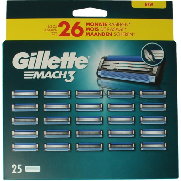 Gillette Mach3 blades 25 Stuks