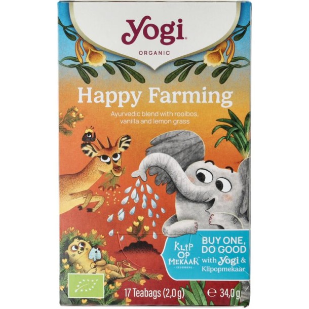 Yogi Tea Happy farming bio (17 Zakjes)