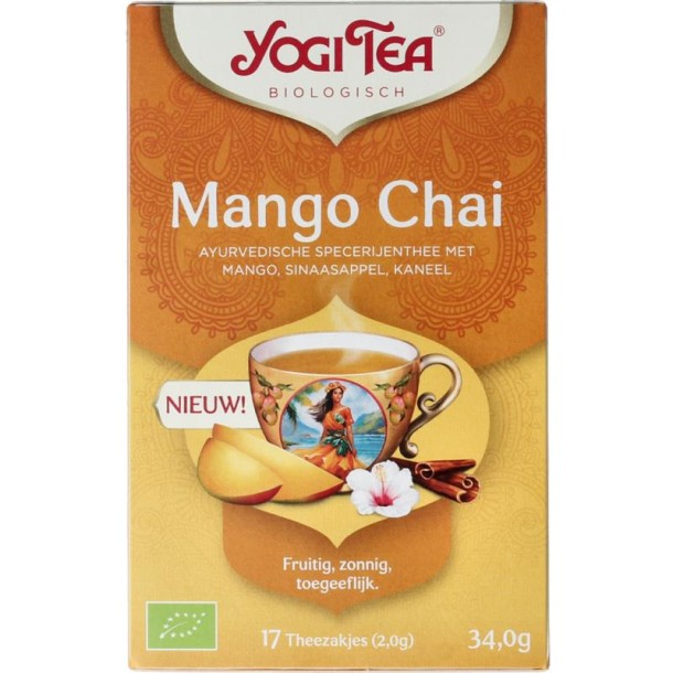 Yogi Tea Mango chai bio (17 Zakjes)