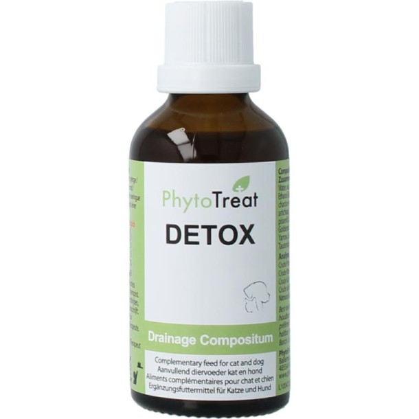 PhytoTreat Detox comfort hond/kat (50 Milliliter)