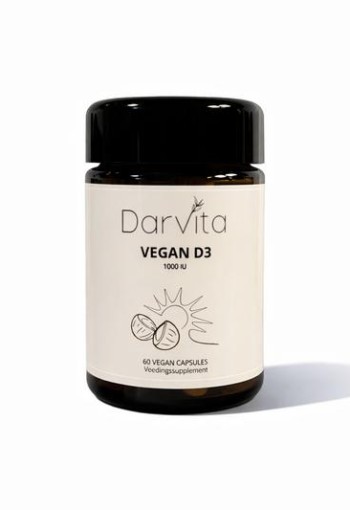 Darvita D3 1000 IU MCT-poeder (kokos) (60 Vegetarische capsules)