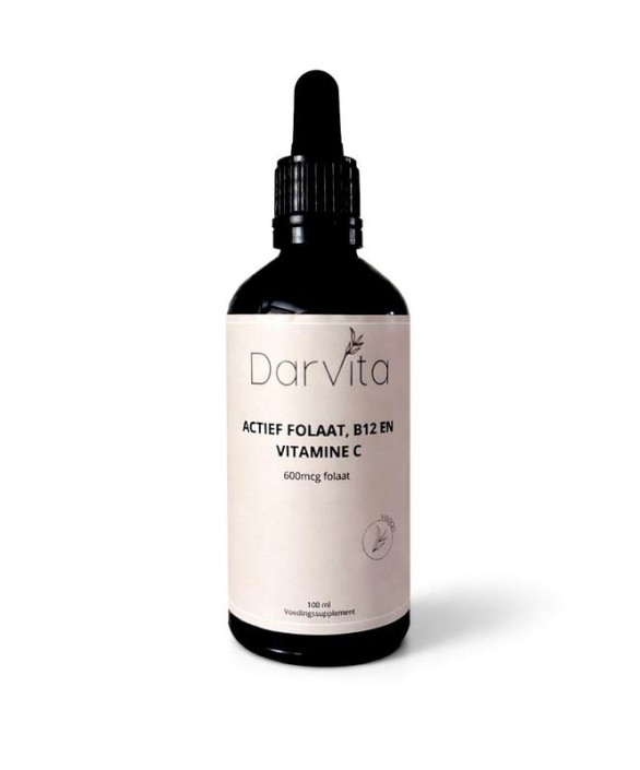 Darvita Folaat B12 en vitamine C (100 Milliliter)