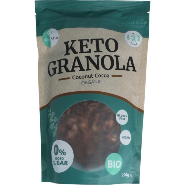Go-Keto Granola kokos chocolade bio (290 Gram)