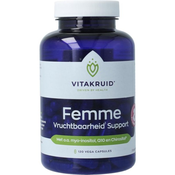 Vitakruid Femme vruchtbaarheid support (120 Vegetarische capsules)
