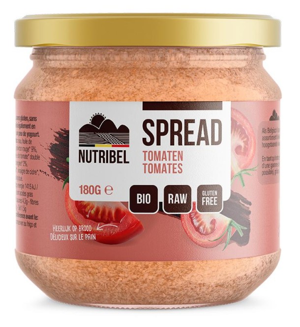 Nutribel Tomaten spread glutenvrij bio (190 Milliliter)