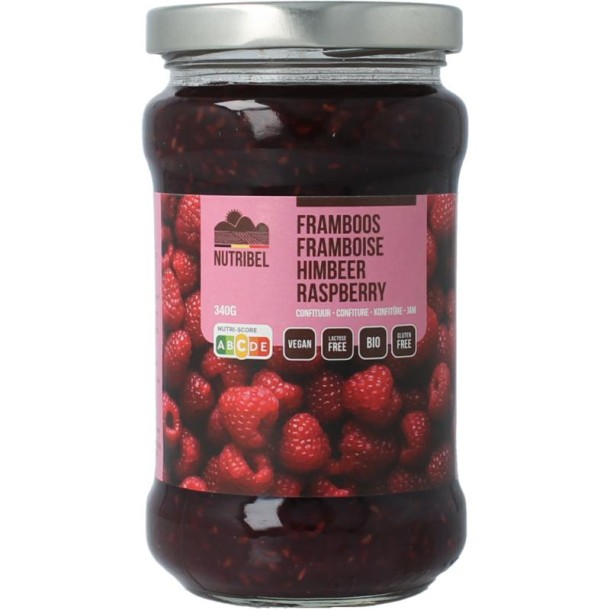 Nutribel Frambozen confituur bio (340 Gram)
