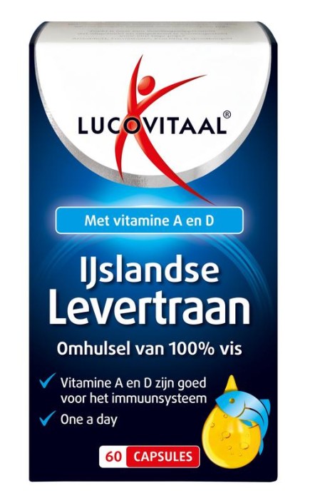 Lucovitaal Levertraan IJslands (60 Capsules)