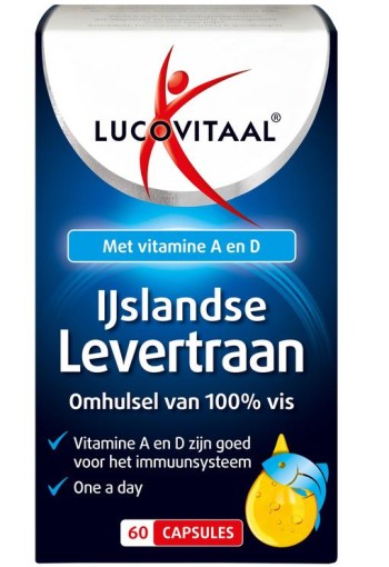 Lucovitaal Levertraan IJslands (60 Capsules)