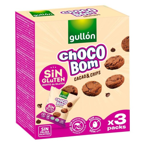 Gullon Choco bom 3-pack glutenvrij (120 Gram)