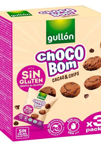 Gullon Choco bom 3-pack glutenvrij (120 Gram)