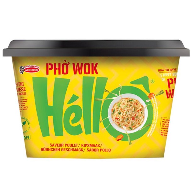 Hello Pho Instant pho wok kipsmaak glutenvrij (76 Gram)