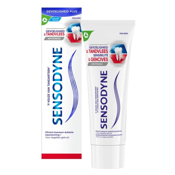Sensodyne Tandpasta gevoeligheid & tandvlees whitening 75 Milliliter