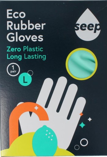 Seep Handschoen fairtrade rubber composteerbaar mt L (1 paar)