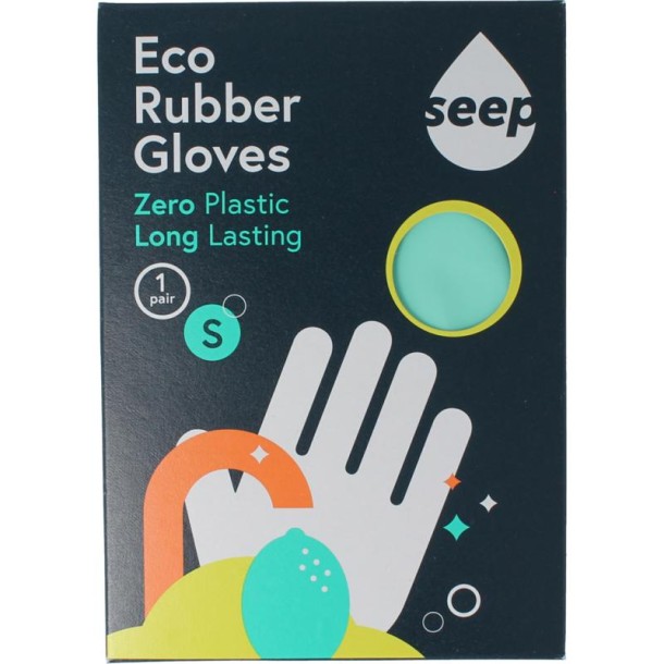 Seep Handschoen rubber eco maat S (1 paar)
