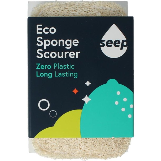 Seep Spons met luffa schuurspons composteerbaar (1 Stuks)