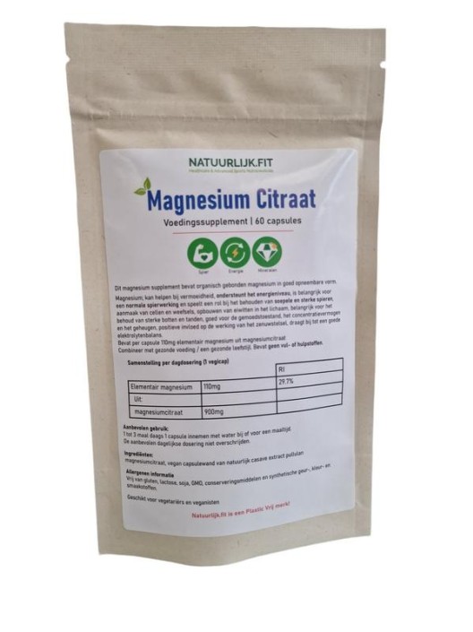 Natuurlijk.fit Magnesium citraat (60 Capsules)
