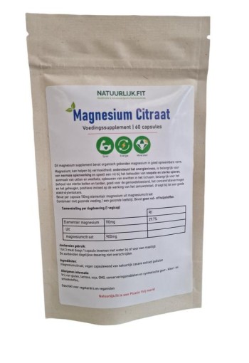 Natuurlijk.fit Magnesium citraat (60 Capsules)