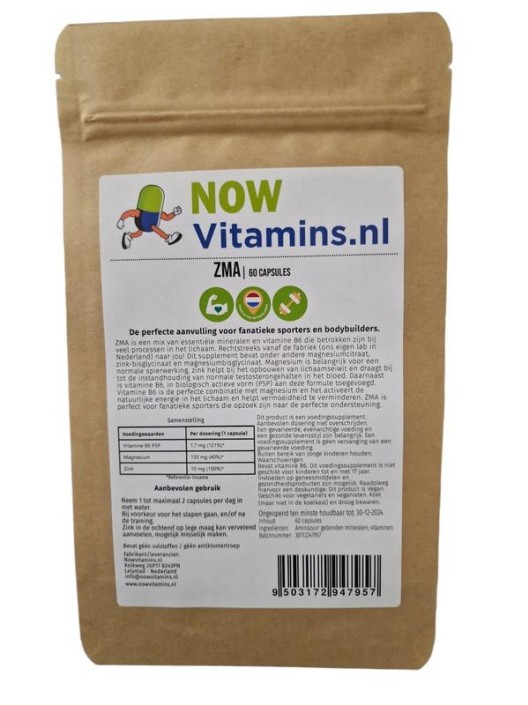 Nowvitamins.nl ZMA (60 Capsules)