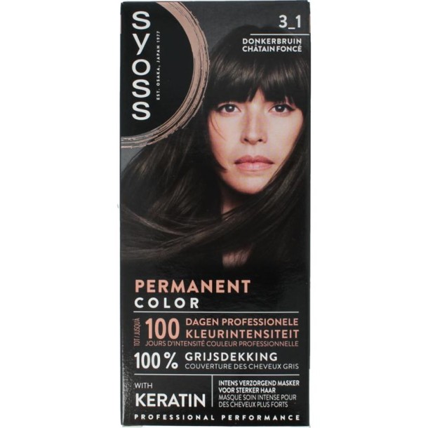 Syoss Color baseline 3-1 dark brown (1 Set)