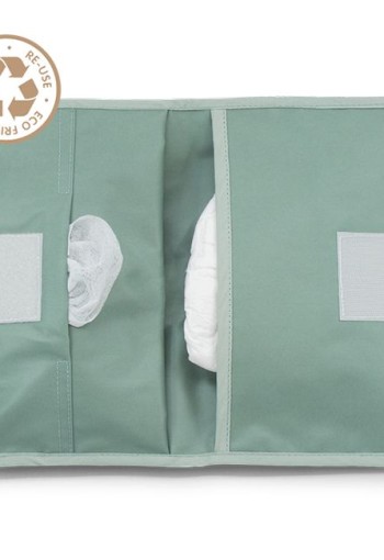 Kipkep Napper luier-etui pale green/groen (1 Stuks)
