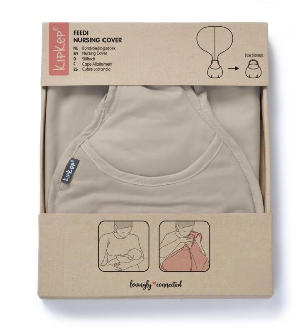 KipKep Feedi borstvoedingsdoek cookie beige katoen (1 Stuks)