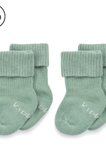 Kipkep Blijf baby sokjes newborn/ prematuur pale green (1 Paar)