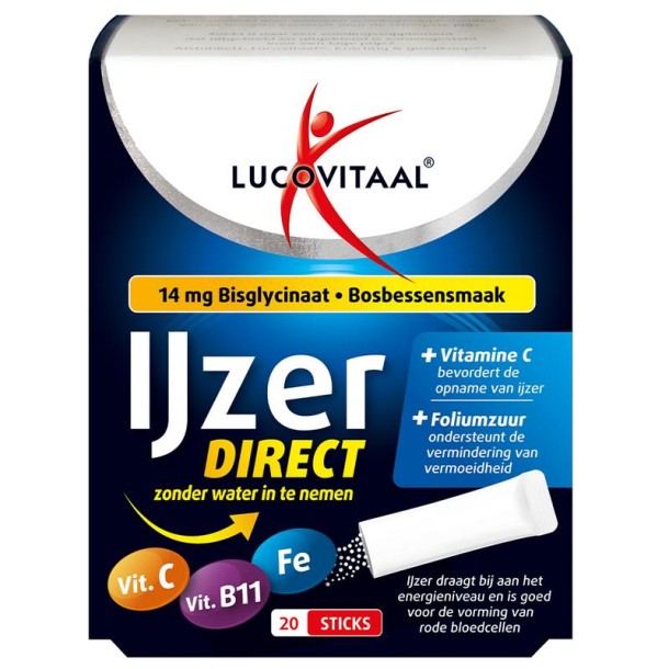 Lucovitaal IJzer bisglycinaat bosbes (20 Sachets)