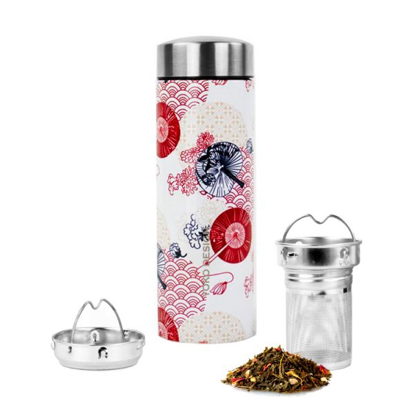 Yoko Drinkfles Japan & theefilter isotherm 350ml (1 Stuks)