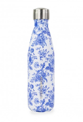 Yoko Drinkfles Toile de Jouy blue isotherm 500ml (1 Stuks)