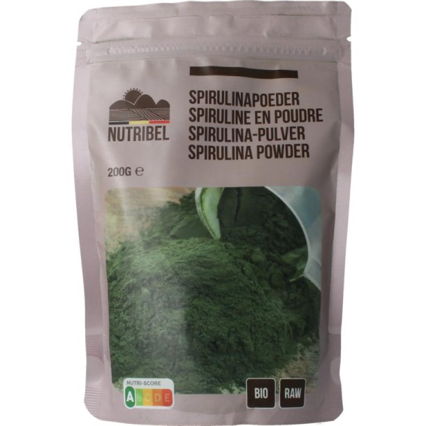 Nutribel Spirulina poeder raw bio (200 Gram)