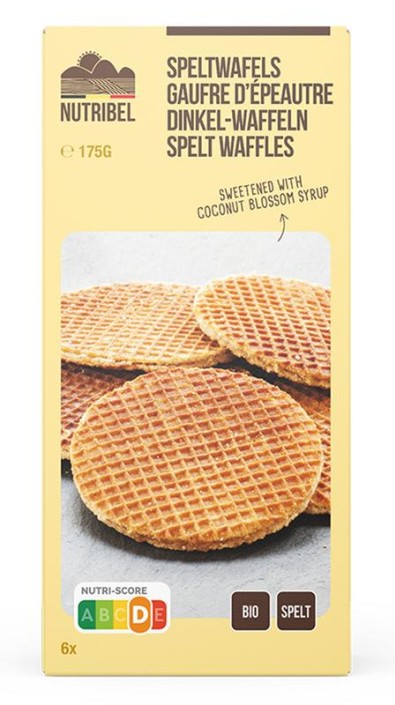 Nutribel Spelt wafel bio (175 Gram)
