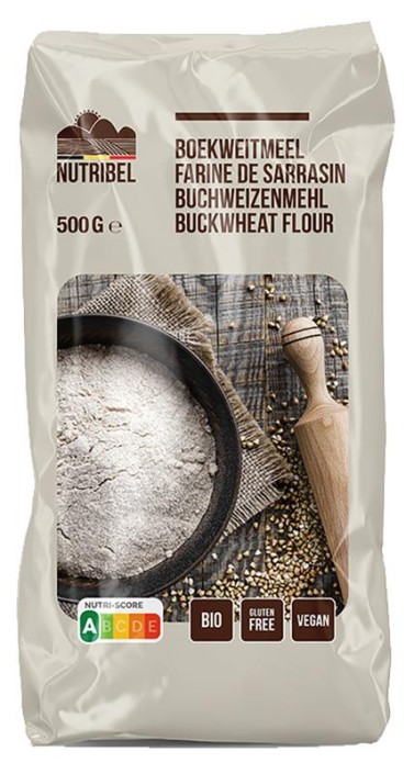 Nutribel Boekweitmeel glutenvrij bio (500 Gram)