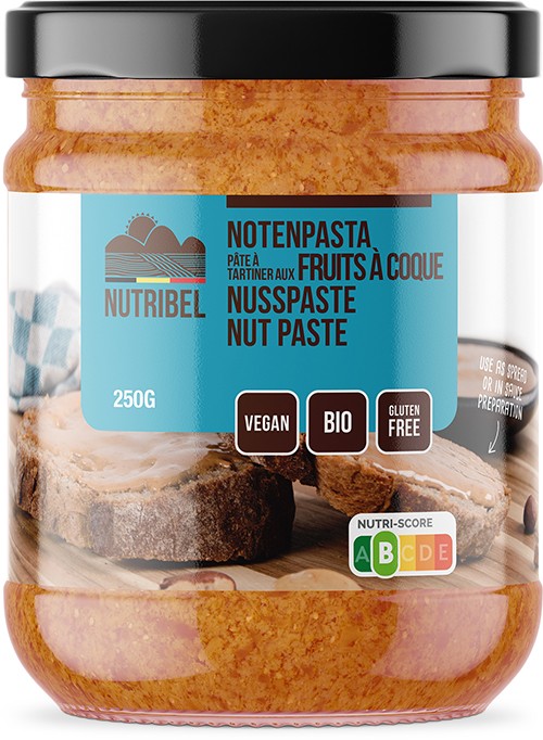 Nutribel Gemengde notenpasta bio (250 Gram)