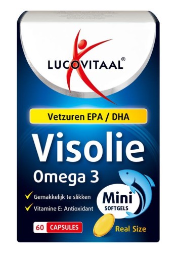 Lucovitaal Visolie omega 3 mini (60 Softgels)