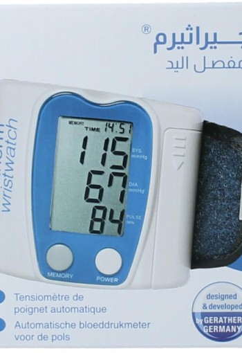 Geratherm Wristwatch bloeddrukmeter pols (1 Stuks)